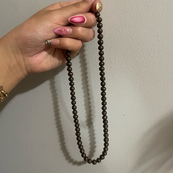 Brown Beaded Necklace - Picture 1 of 2